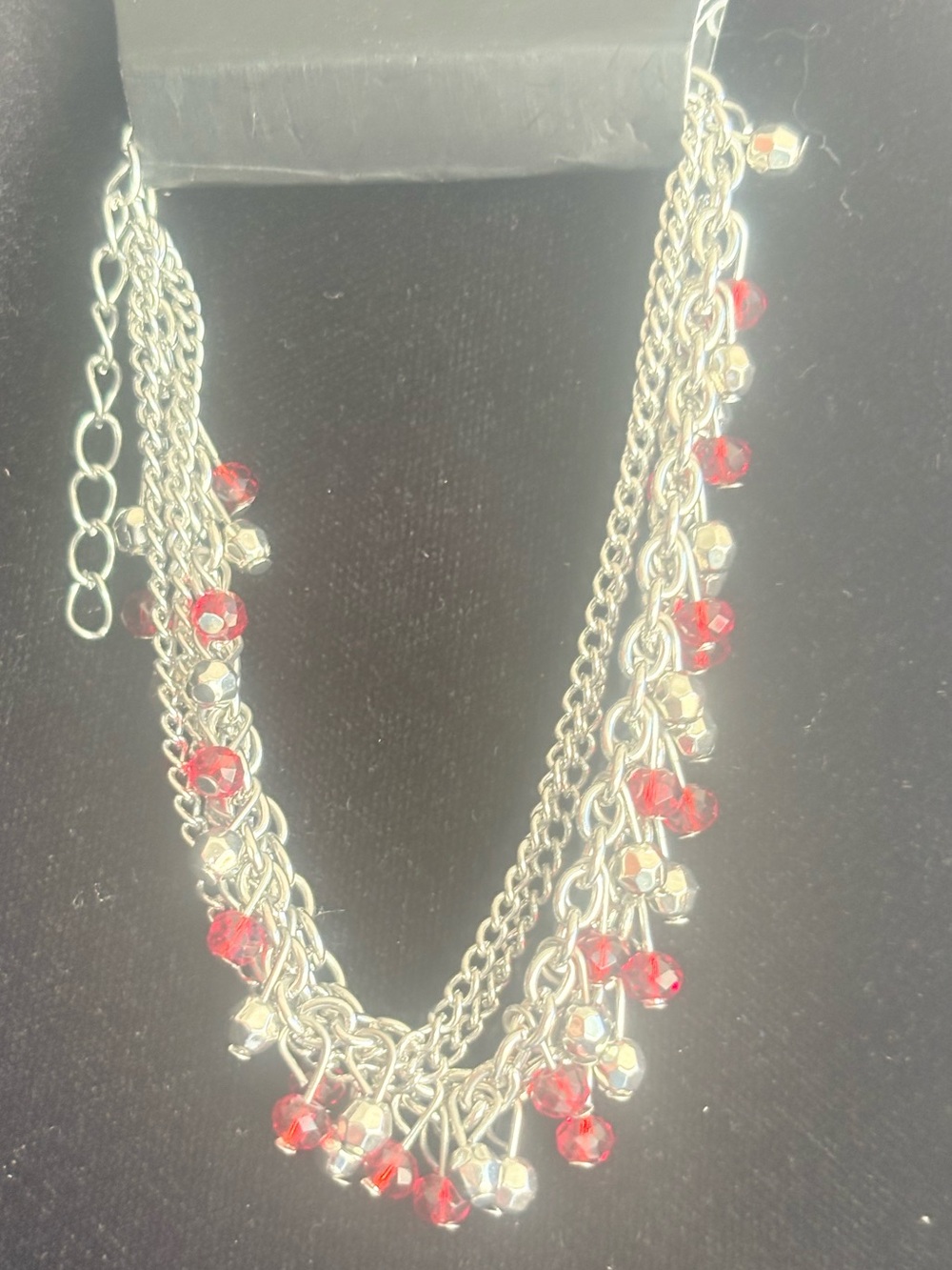 Red Bead Multi-Chain Bracelet - Women Jewelry